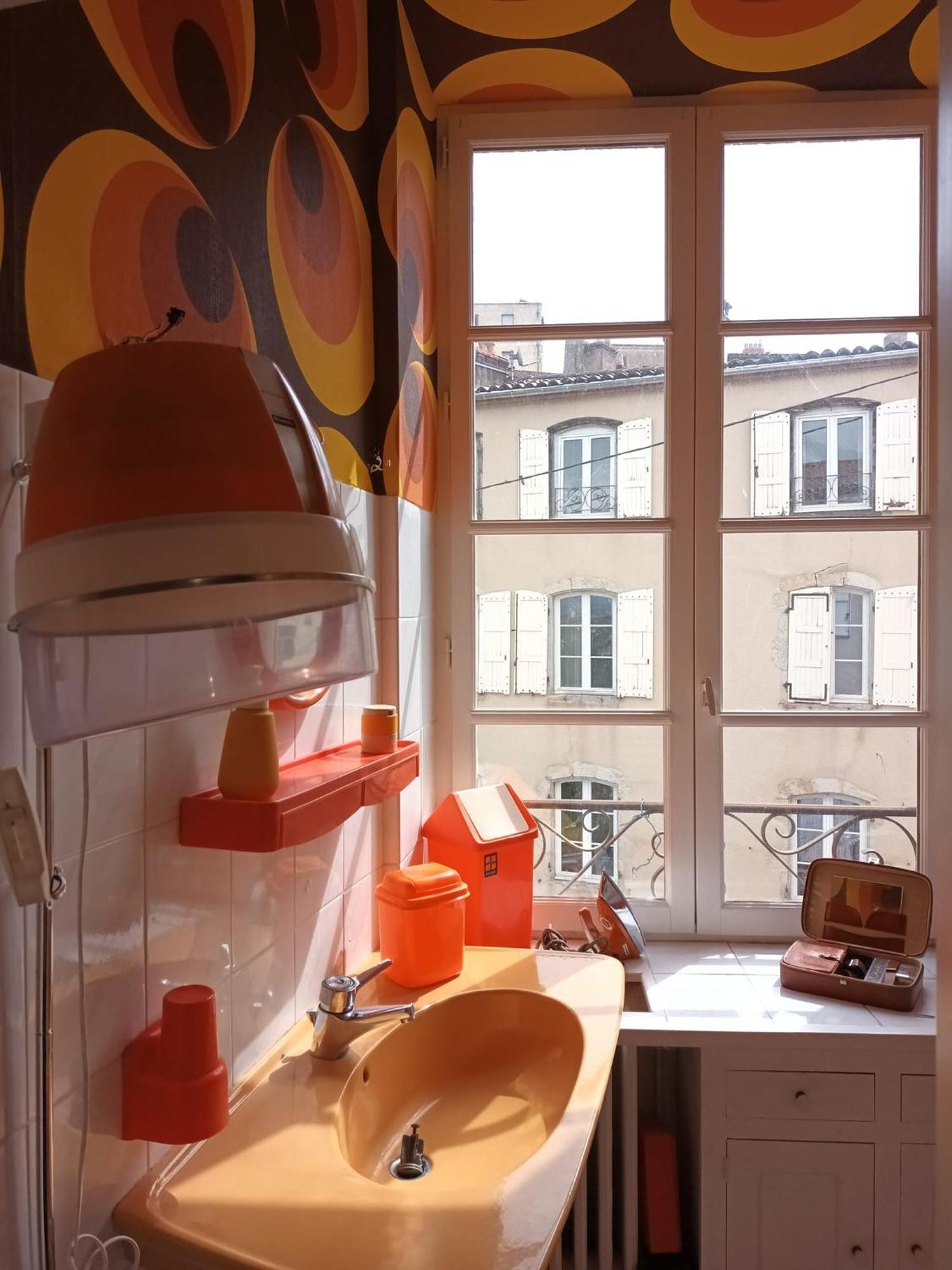 Vintage ,La Capsule Temporelle Wifi Draps Parking Publique Gratuit Apartamento Thiers Exterior foto
